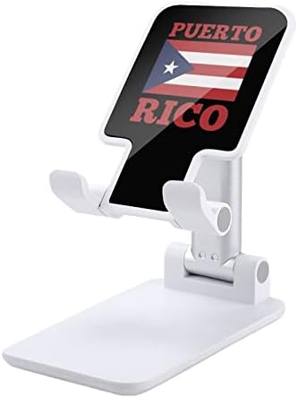 דגל קאנטרי פוארטו ריקו מצחיק מחזיק טלפון סלולרי מתקפל מצחיק אביזרי שולחן מתכווננים ניידים