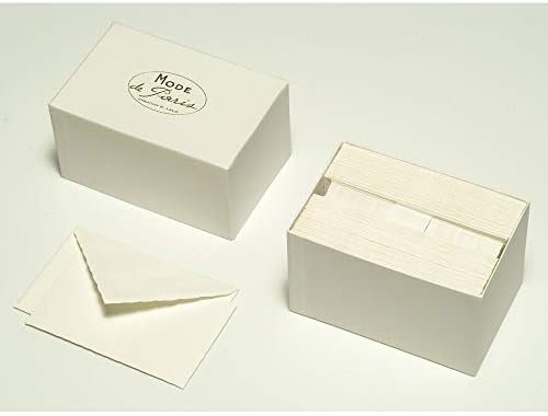 קליירפונטיין-רפ 92300 ל '- ג 'לאלומוד דה פריז סט התכתבות - 30 כרטיסים + 30 מעטפות מרופדות עם קצוות דביקים-לבן
