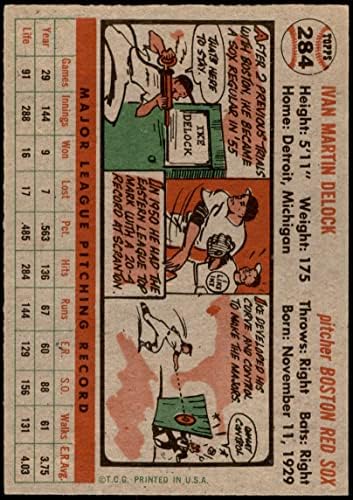 1956 Topps 284 ike delock boston red sox ex red sox