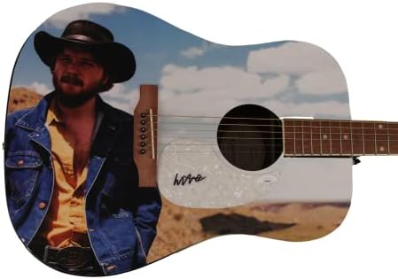 קולטר וול חתום חתימה בגודל מלא בהתאמה אישית של גיבסון אפיפון בגיטרה אקוסטית עם אימות gibson anutst