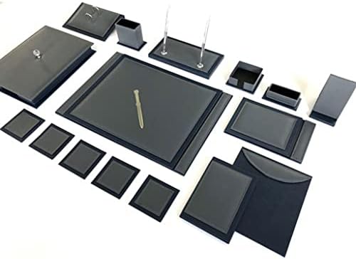 ערכת שולחן מסור, שולחן ציוד משרדי סט שולחן כחול נייבי אפור